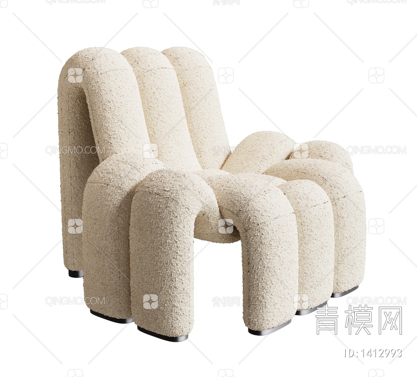 单人沙发SU模型下载【ID:1412993】