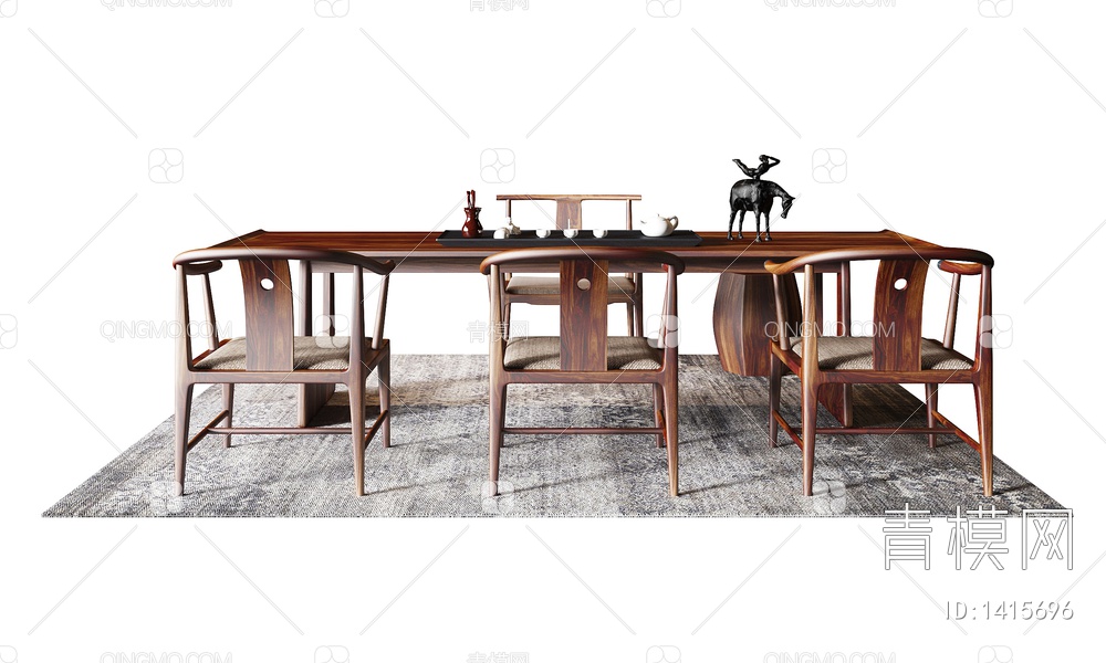 茶桌椅3D模型下载【ID:1415696】