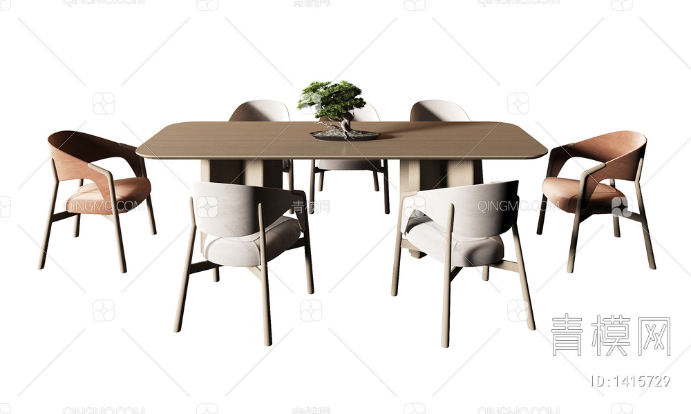 餐桌椅3D模型下载【ID:1415729】