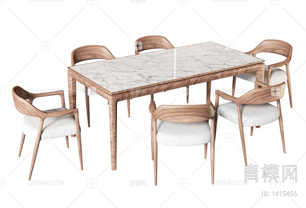 餐桌椅3D模型下载【ID:1415456】