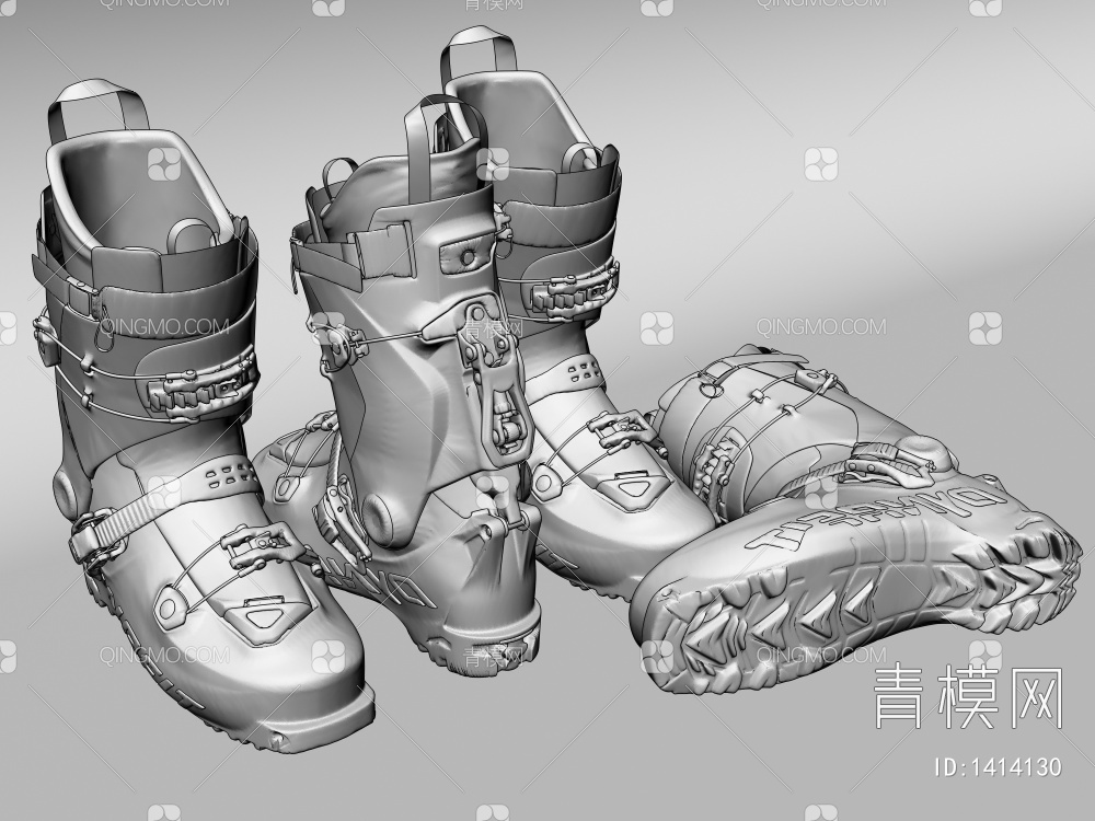 滑雪鞋3D模型下载【ID:1414130】