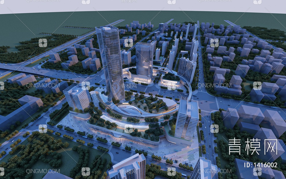 办公楼 商业建筑 三一金科3D模型下载【ID:1416002】