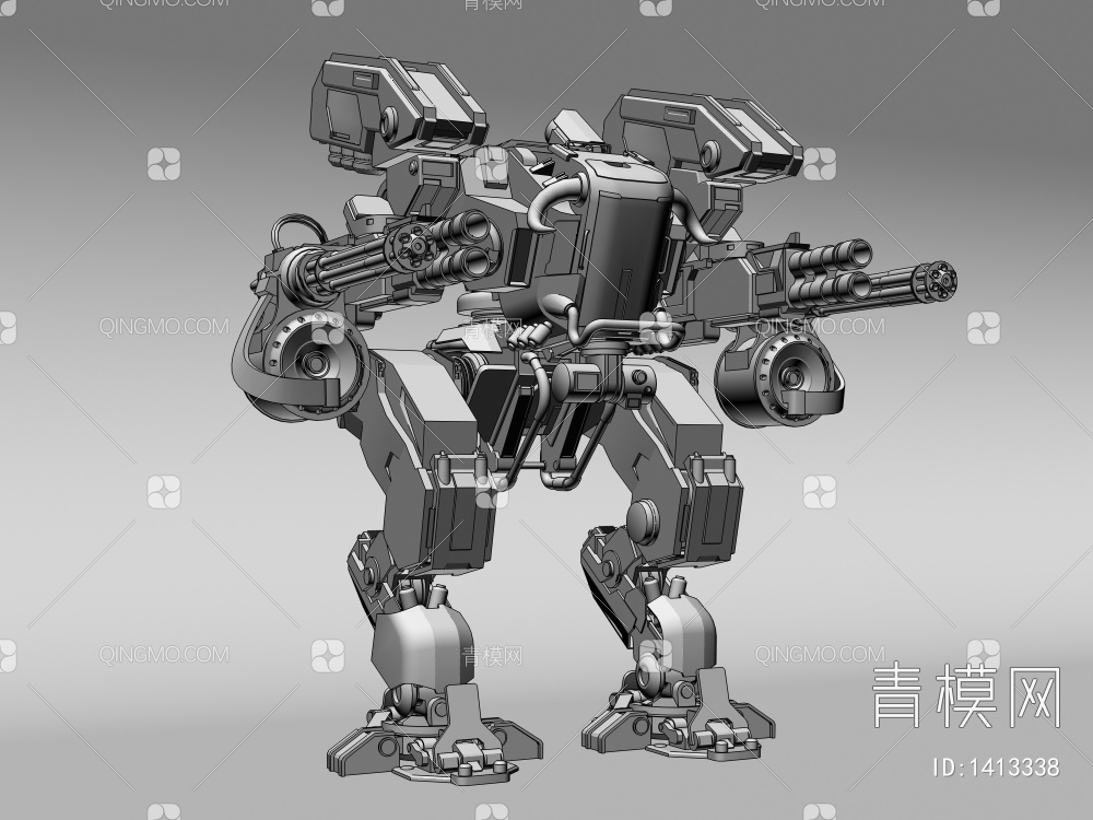 战争机甲3D模型下载【ID:1413338】