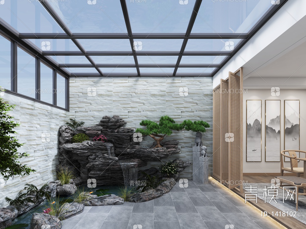 花园3D模型下载【ID:1418102】