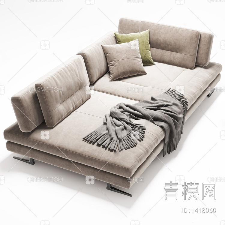 沙发床3D模型下载【ID:1418060】