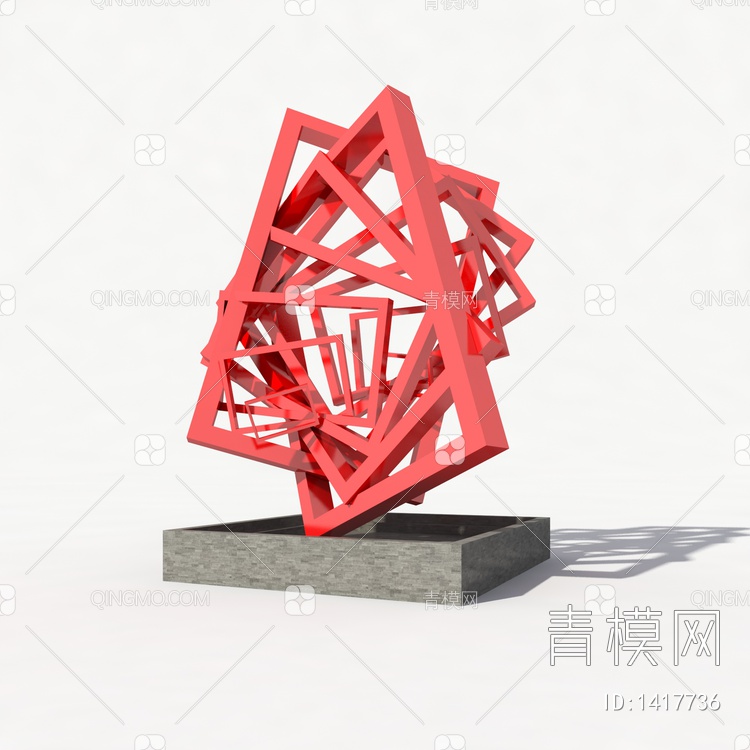 城市雕塑小品3D模型下载【ID:1417736】