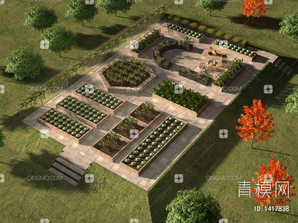 菜园3D模型下载【ID:1417838】