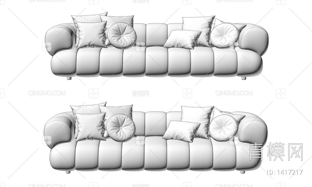 多人沙发3D模型下载【ID:1417217】