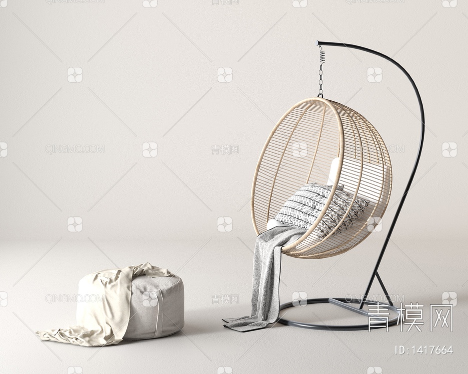 吊椅3D模型下载【ID:1417664】
