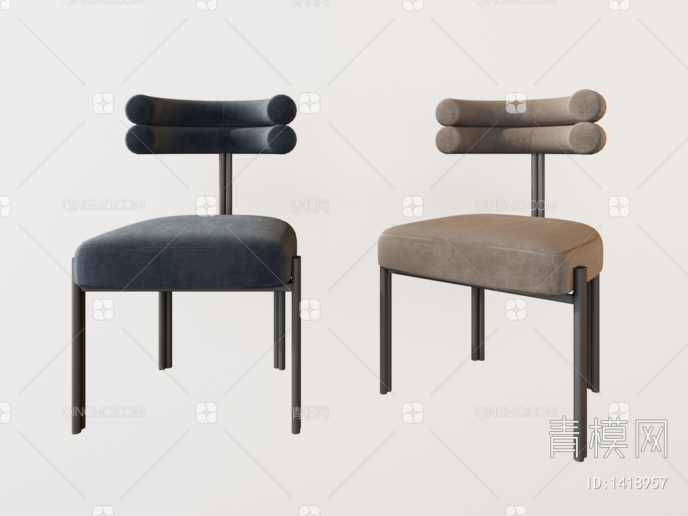 单椅 餐椅3D模型下载【ID:1418957】