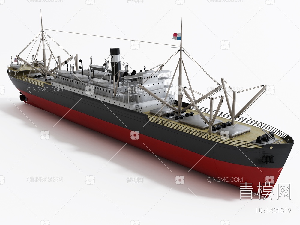 渔船3D模型下载【ID:1421819】
