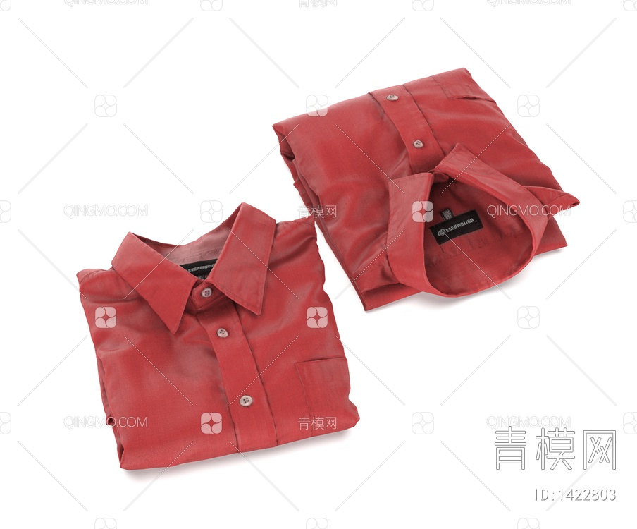 生活用品 红色上衣3D模型下载【ID:1422803】