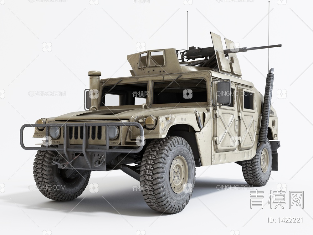 军用吉普车3D模型下载【ID:1422221】