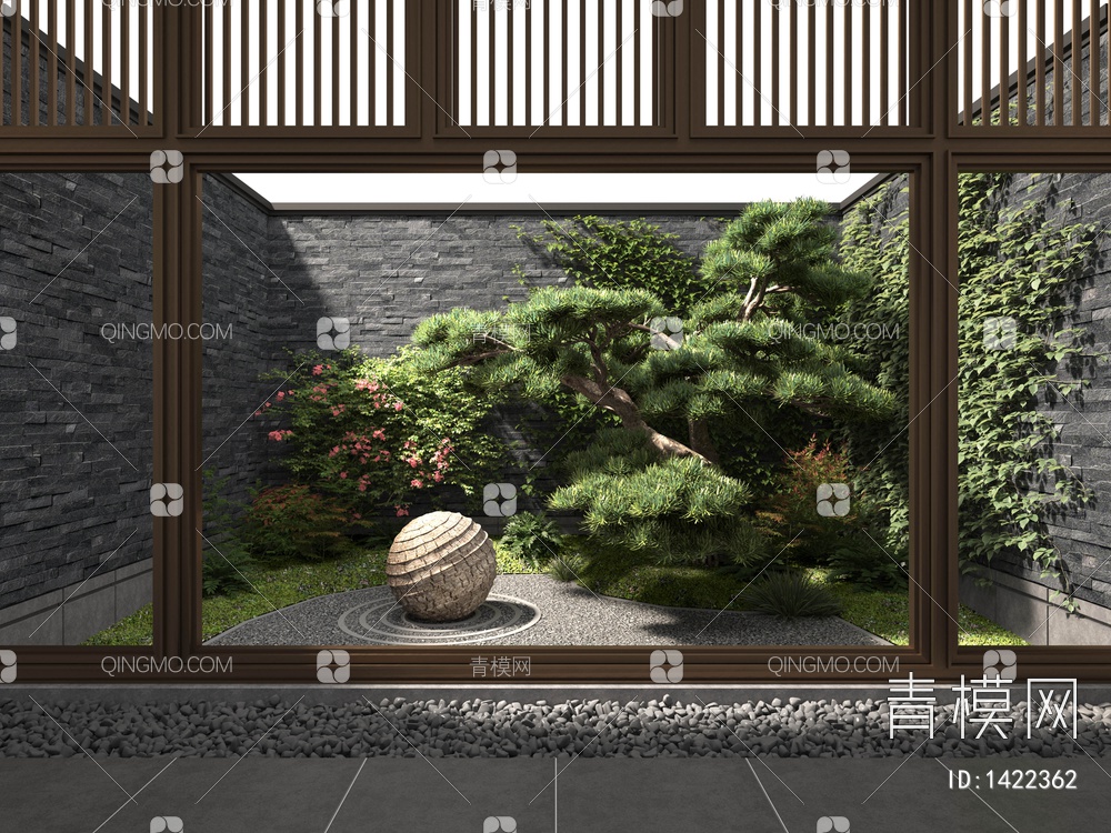 庭院景观小品3D模型下载【ID:1422362】