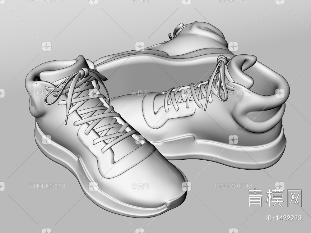 运动鞋3D模型下载【ID:1422233】