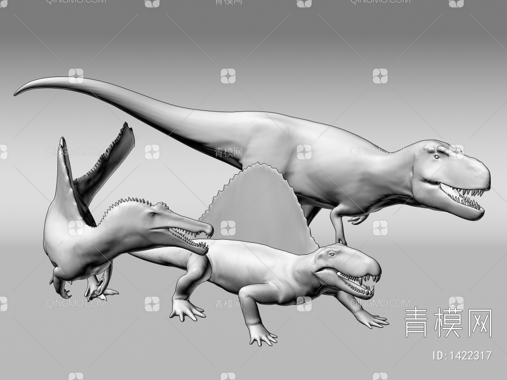 恐龙3D模型下载【ID:1422317】