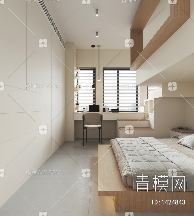 单身公寓3D模型下载【ID:1424843】
