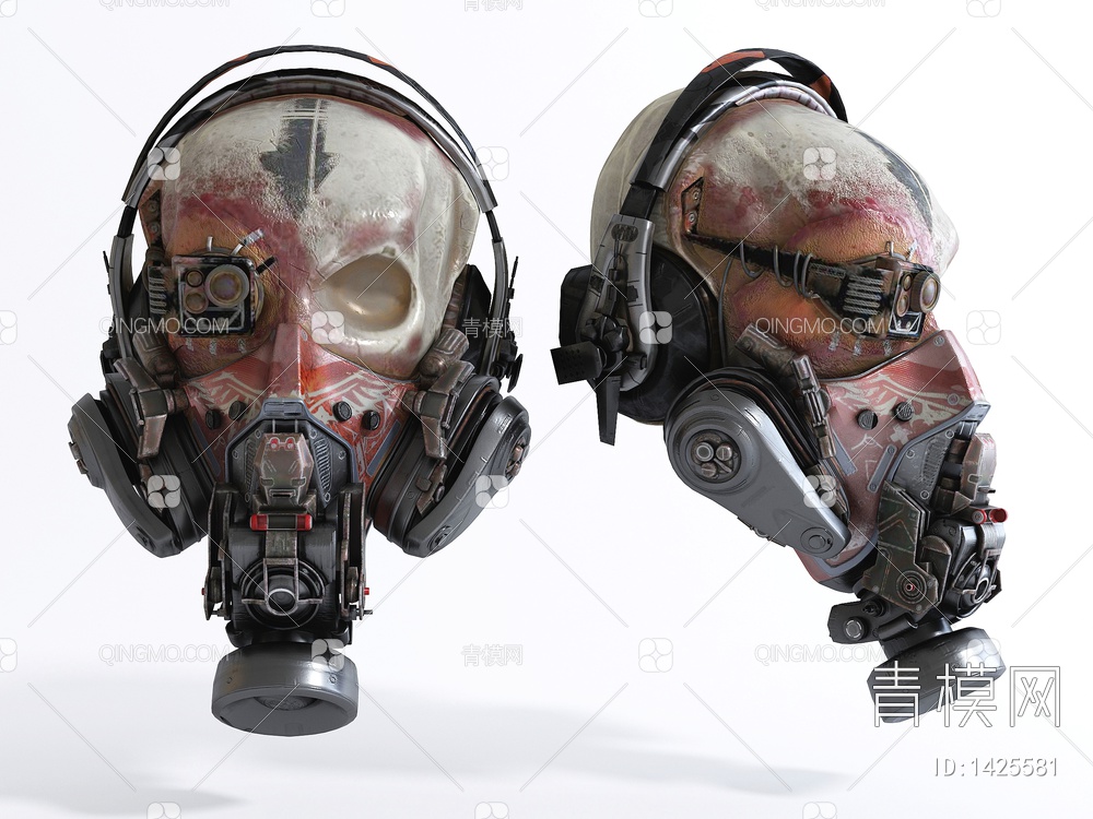 防毒面具3D模型下载【ID:1425581】