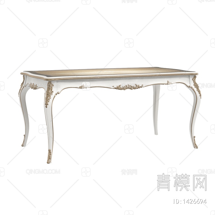 意式_圣马可_SC-A1550a-3_1.8m长餐桌3D模型下载【ID:1426694】