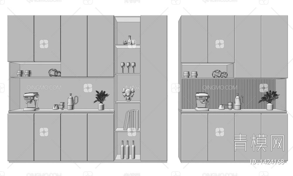 酒柜3D模型下载【ID:1424168】