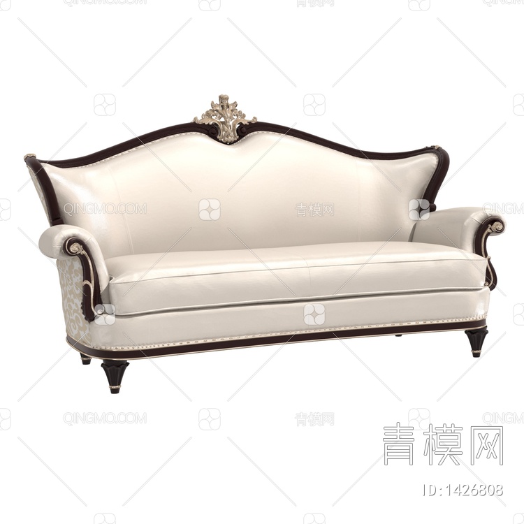 意式_凯撒_CS-A1032a-3_三人沙发3D模型下载【ID:1426808】