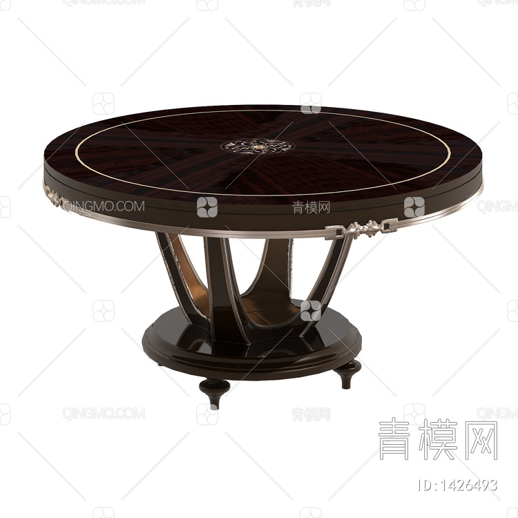 意式_意东方_ED-A3050a-3_圆餐桌3D模型下载【ID:1426493】