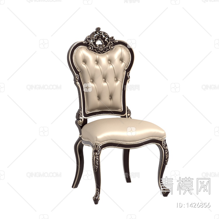 意式_佛罗伦萨_FR-D6051b-1_餐椅3D模型下载【ID:1426856】