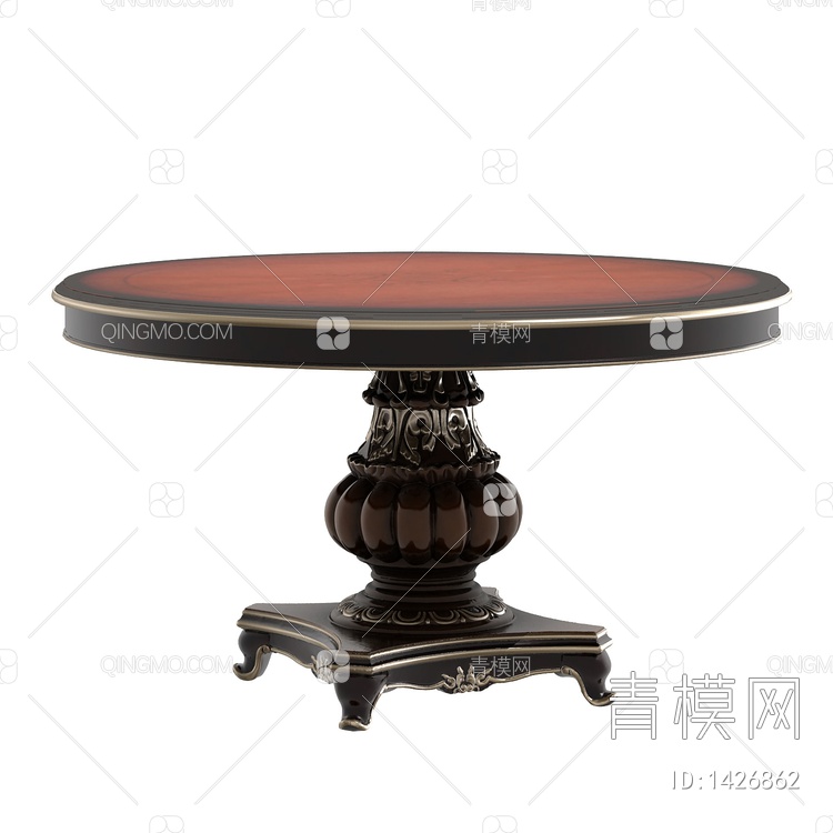 意式_佛罗伦萨_FR-D6050d-3_1.38M圆餐桌3D模型下载【ID:1426862】