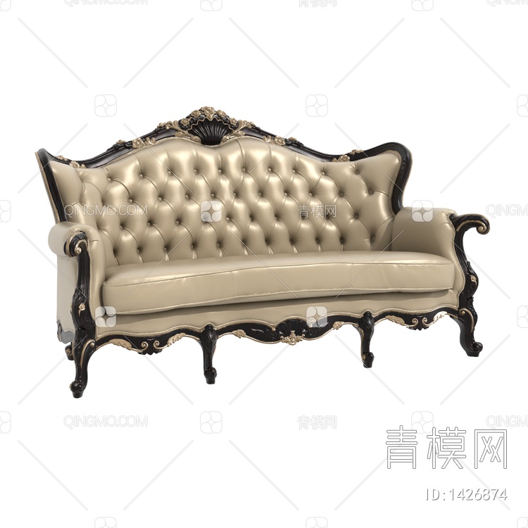 意式_佛罗伦萨_FR-D6032c-3_三人沙发3D模型下载【ID:1426874】