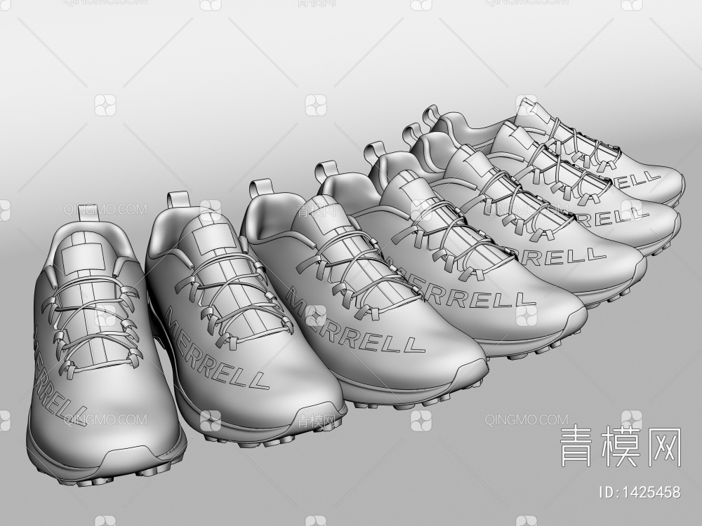 运动鞋3D模型下载【ID:1425458】