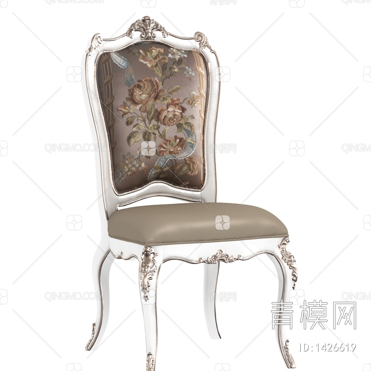 意式_托斯卡纳_TS-B2551b-1_餐椅3D模型下载【ID:1426619】