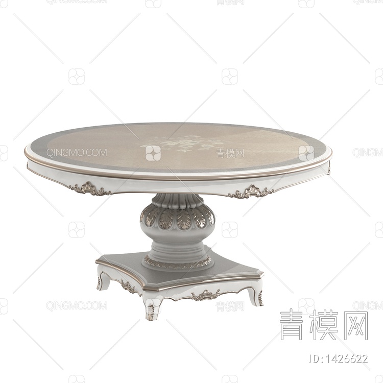 意式_托斯卡纳_TS-B2550b-1_圆餐桌3D模型下载【ID:1426622】