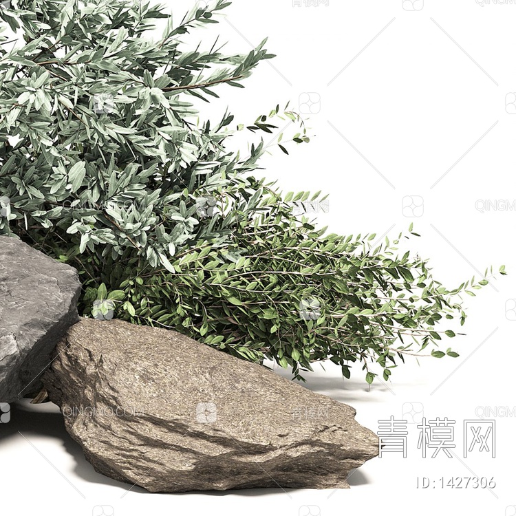 景观石头3D模型下载【ID:1427306】