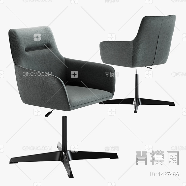 办公椅3D模型下载【ID:1427486】