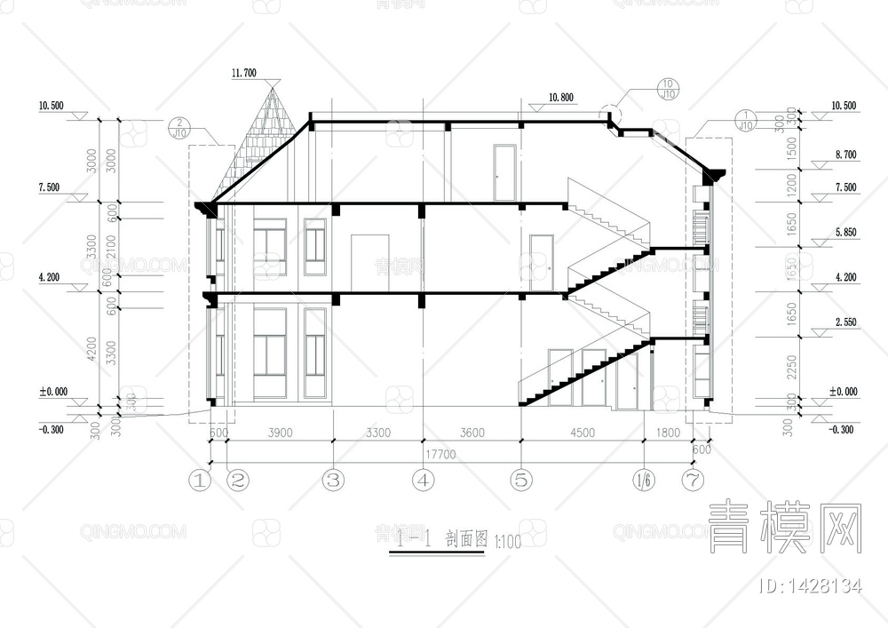 别墅设计图 房屋CAD图【ID:1428134】