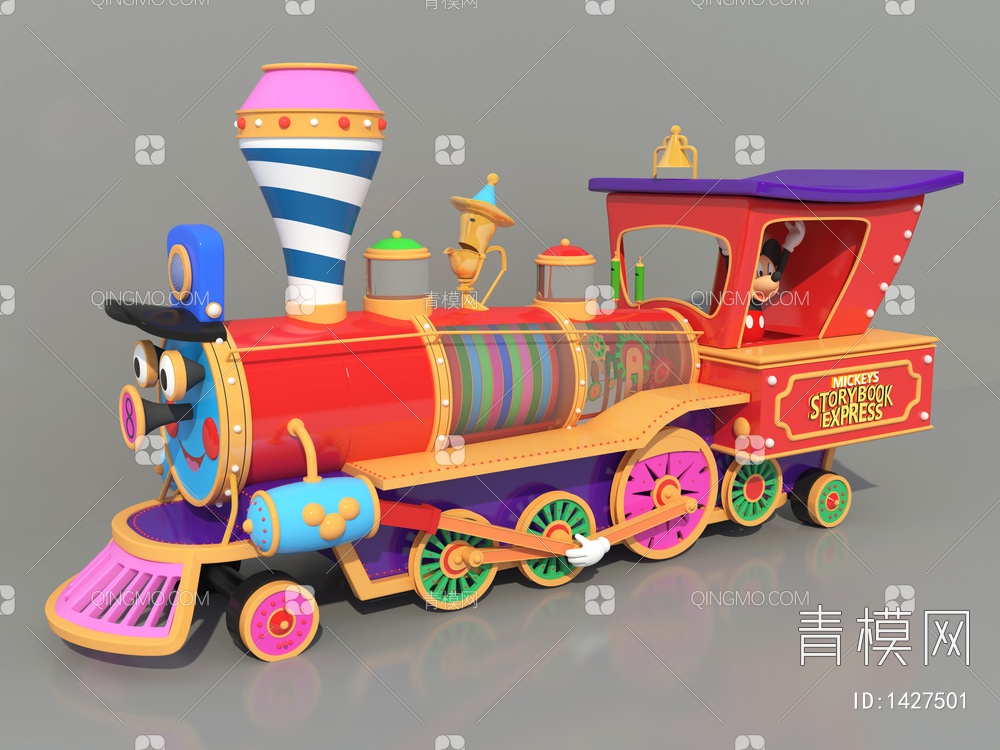 迪士尼小丑火车3D模型下载【ID:1427501】
