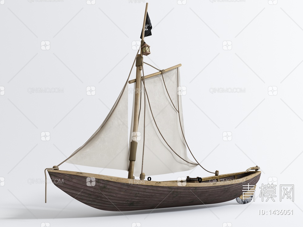 帆船3D模型下载【ID:1436051】
