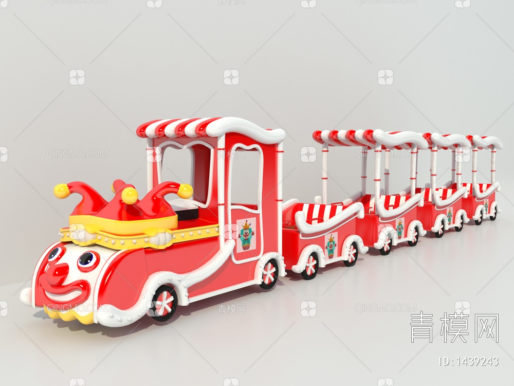 小丑火车3D模型下载【ID:1439243】