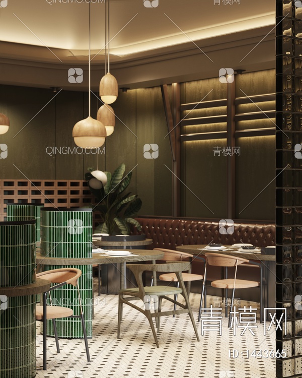 复古中餐馆3D模型下载【ID:1443665】