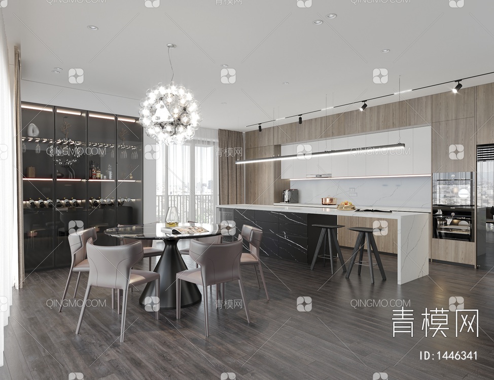 餐厅，厨房3D模型下载【ID:1446341】
