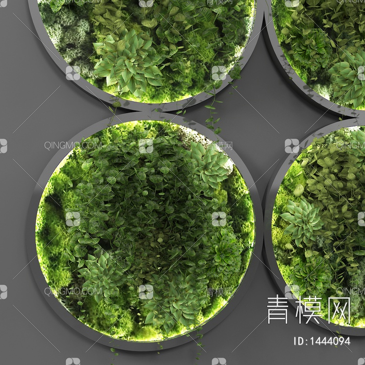 植物墙3D模型下载【ID:1444094】