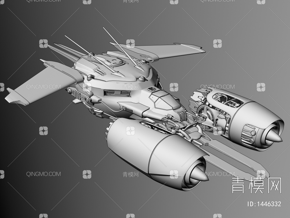 飞船3D模型下载【ID:1446332】