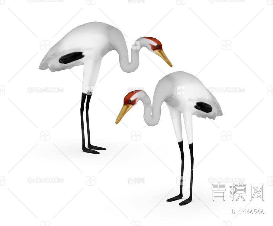 飞行动物 白鹤3D模型下载【ID:1446566】