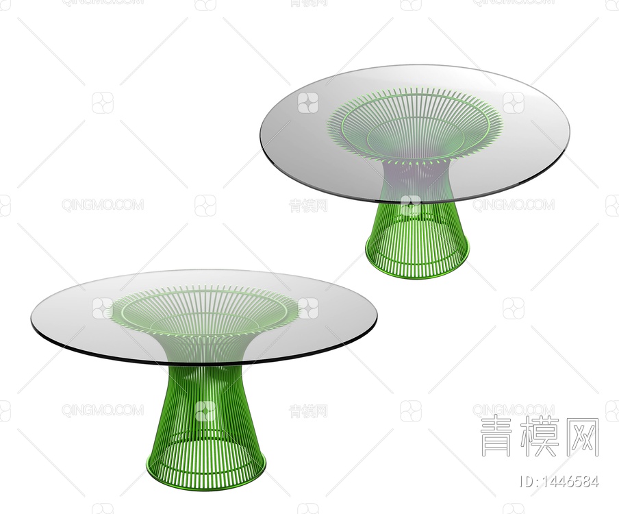 家具 玻璃圆桌3D模型下载【ID:1446584】