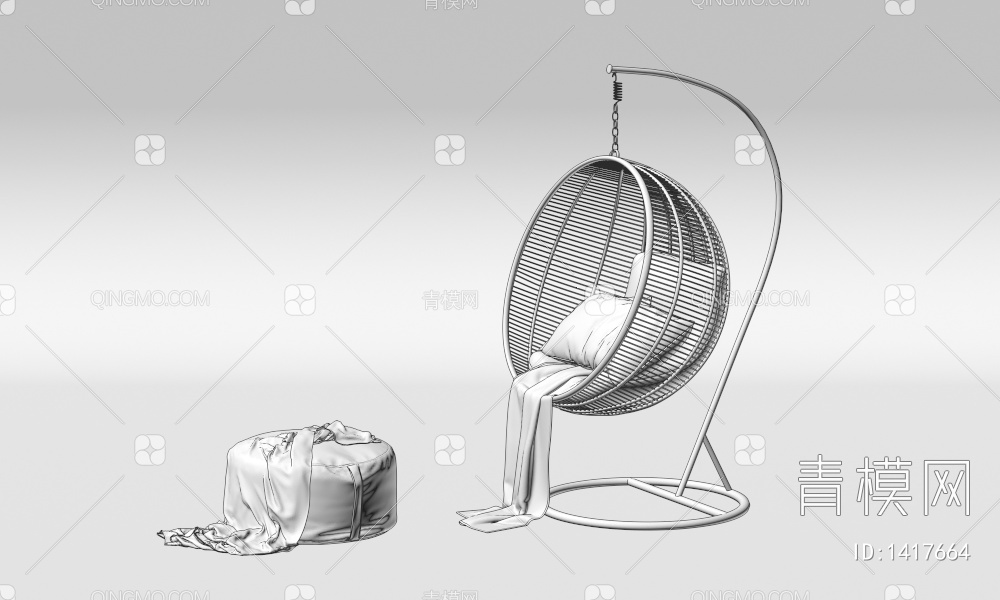 吊椅3D模型下载【ID:1417664】