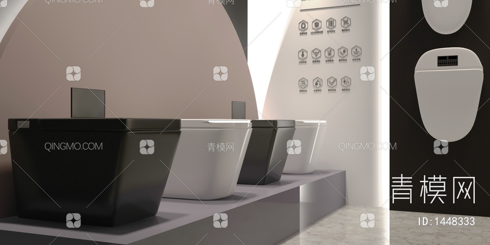 卫浴展厅3D模型下载【ID:1448333】