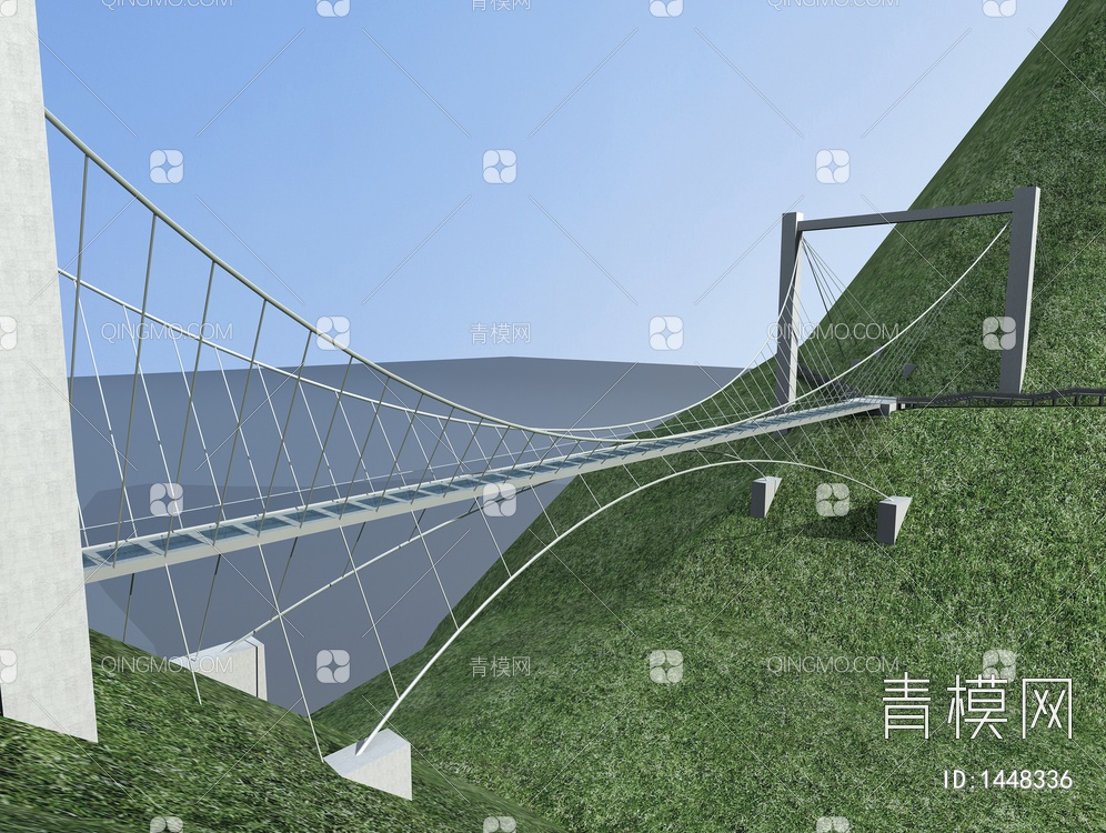 吊桥3D模型下载【ID:1448336】