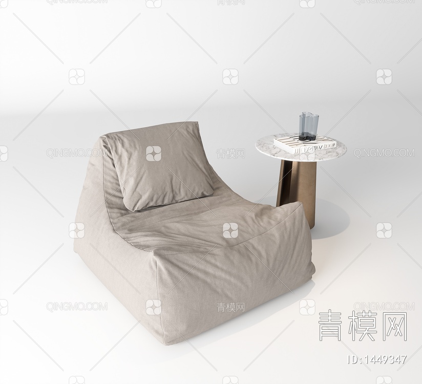 单人沙发 懒人沙发 沙发凳 单人沙发 单人沙发3D模型下载【ID:1449347】