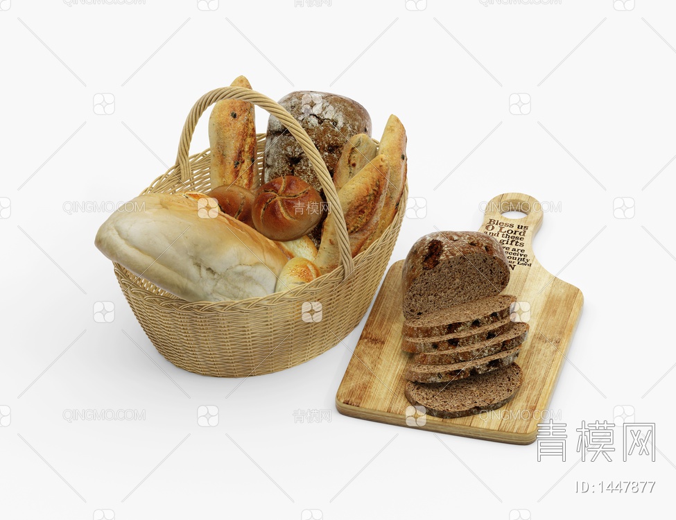 面包3D模型下载【ID:1447877】