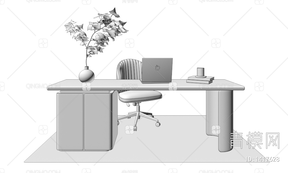 书桌椅3D模型下载【ID:1417628】